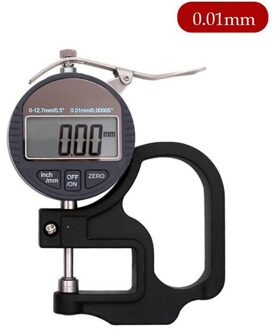0.001Mm/0.01Mm Digitale Display Diktemeter Meter 12.7Mm Draagbare Lcd Elektronische Dikte Tester Met RS232 Data uitgang Accuracy 0.001mm