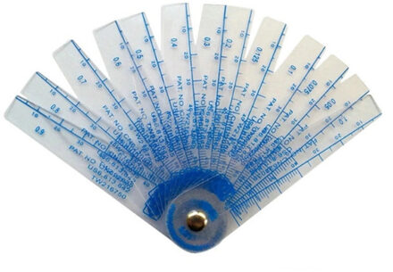 0.05-1 Mm Dikte Plastic Plug Voelermaat Gap Filler Meten Met Pvc Plaat