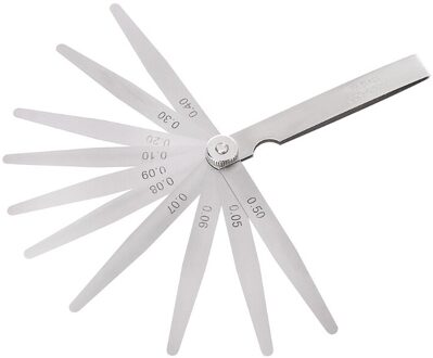 0.05-1Mm 20 Blade Voelermaat Gage Dikte Measurment Tool Metric Gap Filler 10