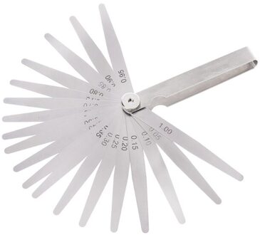 0.05-1Mm 20 Blade Voelermaat Gage Dikte Measurment Tool Metric Gap Filler