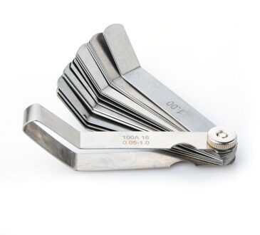 0.05 tot 1mm Dikte Gebogen Rvs Gap Metric Filler Voelermaat P20