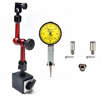0.08Mm Meetklok Mini Universele Flexibele Magnetische Base Holder Stand Magnetische Correctie Gauge Stand Indicator Tool Goud