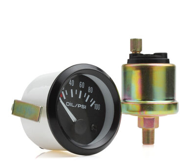 0-100 Manometer Guage 2Inch Oliedruk Professionele Wit Licht