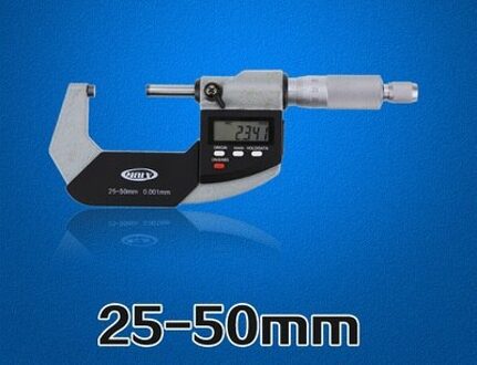 0-100mm 0.001 precisie digitale display micrometer schroef gauge schroefdraad buitenmicrometer meten 30020039 25-50MM