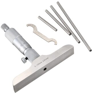 0-100Mm Diepte Micrometer Diepte Micrometer Nauwkeurige Meting Tool Kleine Meting Binnendiameter Tool
