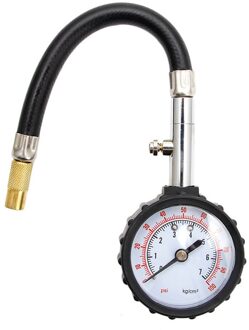 0-100PSI Auto Truck Auto Motor Band Band Luchtdrukmeter Dial Meter Tester