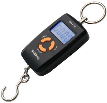 0-10Kg/5G 10-45Kg/10G Draagbare Mini Digitale Schaal Double Precision lcd Display Backlight Bagage Weegschaal Met Meetlint Blcak klein ring