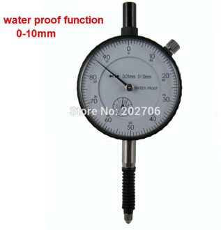 0-10Mm 0.01Mm Water Proof Dial Indicator Gauge Nauwkeurigheid Indicator Tool Met Oorhaak