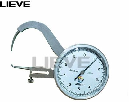 0-10mmx45mm Dial Diktemeter Tester Meter Dial Schuifmaat 0-10Mm 0.05Mm Dial Snap Gauge Remklauw