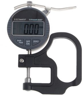 0-12.7mm Elektronische Micrometer Digitale Dikte Meter Gauge 0.01mm Diepte Tester voor Papier Film Leer Dikte Meten tool