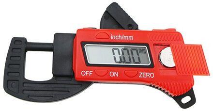 0-12.7Mm Schuifmaat Carbon Fiber Composites Digitale Dikte Schuifmaat Micrometer Blauw/Rood Meting Tool