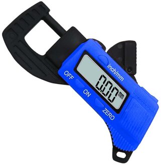 0-12.7Mm Schuifmaat Carbon Fiber Composites Digitale Dikte Schuifmaat Micrometer Blauw/Rood Meting Tool