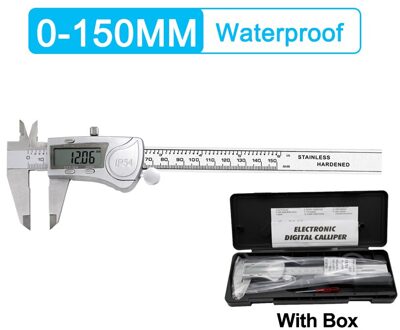 0-150/200Mm Elektronische Digitale Schuifmaat Rvs/Plastic Metalen Micrometer Ruler Meten Gauge instrument 0-150mm B