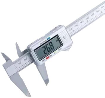 0-150 Mm Schuifmaat Digitale Elektronische Digitale Pachometer Koolstofvezel Vernier Gauge Micrometer Meten Voor Sieraden Mete zilver