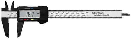 0-150Mm Lcd Digitale Schuifmaat Elektronische Digitale Schuifmaat Lcd-scherm Remklauw Millimeter Conversie Micrometer Ruler Meten type A 0-150mm