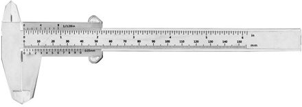 0-150Mm Lcd Digitale Schuifmaat Elektronische Digitale Schuifmaat Lcd-scherm Remklauw Millimeter Conversie Micrometer Ruler Meten type B wit