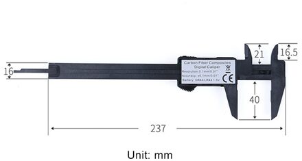 0-150Mm Meten Micrometer Elektronische Lcd Digitale Schuifmaat Gauge Plastic Elektronische Lcd Digitale Display Schuifmaat