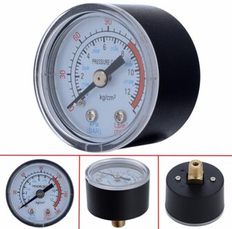 0-180PSI 1/8 "Buitendraad Air Compressor Manometer Luchtdruk Hydraulische Vacuüm Gauge Druk Tester Voor Air Compressor