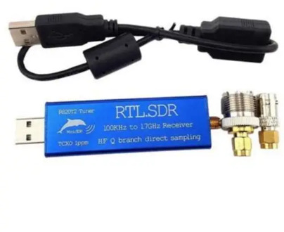 0.1MHz-1.7GHz RTL2832U+R820T2 TCXO ADSB UHF VHF HF FM RTL.SDR USB Tuner
