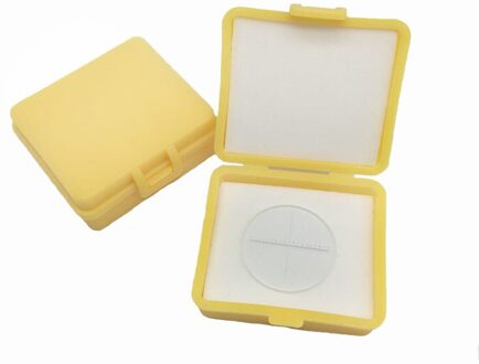 0.1Mm Oculair Dradenkruis Micrometer Optische Glas Kalibratie Slides Rcular Streepplaat Voor Microscoop 22mm