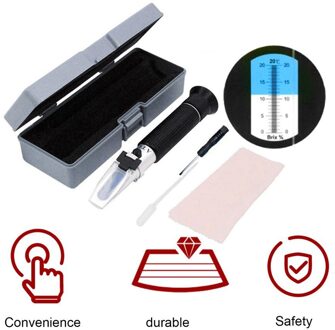 0-20% Handheld Honing Fruit Suiker Oplossing Brix Refractometer Sap Zoetheid Sacharimeter Concentratie Meter