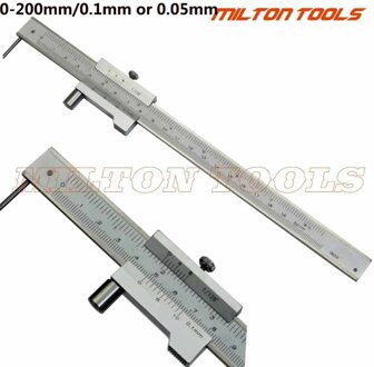 0-200 Mm Markering Schuifmaat Met Carbide Kraspen Parallel Markering Gauging Heerser Meetinstrument Tool