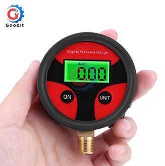 0-200PSI Luchtdrukmeter Dial Meter Tester Koper Rubber Digitale Bandenspanningsmeter Tool Voor Auto Vrachtwagen Bike Auto tyre