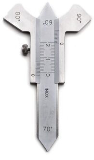 0-20Mm Staal Digitale Lassen Naad Maatregel Vernier Weld Gauge Weld Inspectie Heerser 60 70 80 90 Graden hoek Meten
