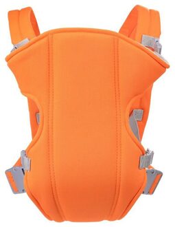 0-24Months Multifunctionele Draagzakken Ademende Voorkant Baby Comfortabele Sling Backpack Pouch Wrap Baby Riem Oranje