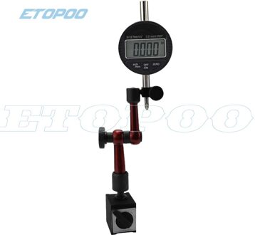 0-25.4mm Digitale Meetklok 0-12.7mm/0.5 ''0.01 Met Mini Magnetic Base magneet standhouder Gauge Remklauw Meetinstrumenten 25.4mm digitaal stand