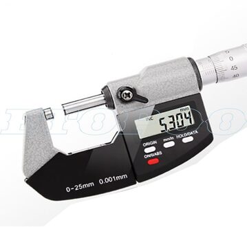 0-25 Mm Elektronische Buiten Micrometers Carbide Tip 0.001Mm Met Lcd-scherm Digitale Micrometer Elektronische Digitale Meet Gereedschap met scale