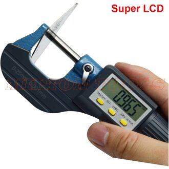 0-25 Mm Elektronische Buiten Micrometers Carbide Tip 0.001Mm Met Lcd-scherm Digitale Micrometer Elektronische Digitale Meet Gereedschap nieuw model
