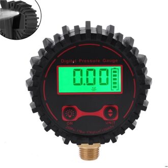 0-250 Psi Digitale Bandenspanning Guage 1/4 "Met Zaklamp Voor Auto Vrachtwagen Voertuig Fiets Motorfiets Band Inflator gauge