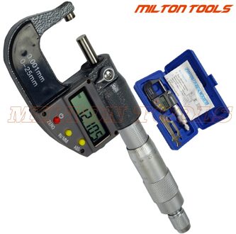 0-25mm 0-1 inch 0.001mm/0.00005 ''Elektronische Digitale Micrometer buiten micrometer remklauw dikte gauge meten