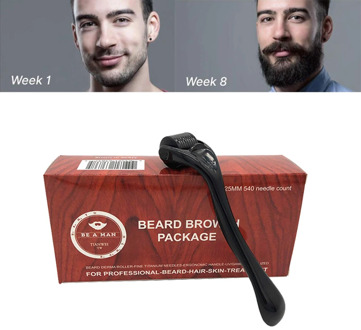 0.25mm 540 Needles Beard Growth Roller Facial Roller Skin Care Micro Needle For Beard Growth Beard Care Treatment Tool