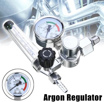 0-25Mpa Argon Regulator CO2 Mig Tig Flow Meter Gas Regulator Flowmeter Lassen Weld Gauge Argon Regulator Drukregelaar