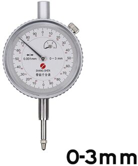 0-3 Mm 0.001 Mm Micron Meetklok 3 Mm Schokbestendig Indicator Dial Indicator Gauge