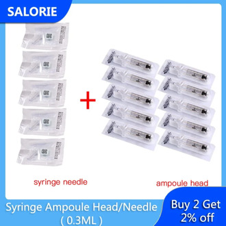 0.3ml Ampoule Head Syringe Needle for Hyaluronic Acid Pen Atomizer Water Syringe Disposable Anti-aging Wrinkle Removal SKin Care