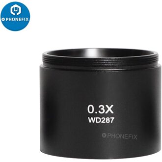 0.3X 0.7X 1X 0.5X 2.0X Microscoop Objectief WD30 WD165 WD287 Lens Voor Trinoculaire Microscoop Stereo Microscoop Extra