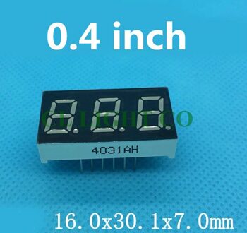 0.4 inch rood 7 Segment display 0.4 "radixpunt LED Display 3 Bit Digitale Buis Serie Voltage Panel Gemeenschappelijke Kathode