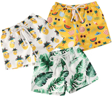 0-4 Years Infant Toddler Baby Boy Beach Short Trunks Tropical Print Boys Board Shorts Summer Swimming Pants Boys Beach Shorts