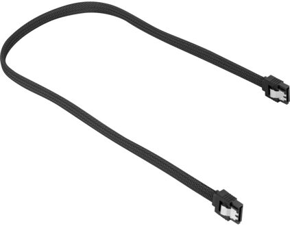 0.45m, SataIII SATA-kabel 0,45 m Zwart SATA 7-pin