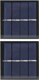 0.45W 2V Polysilicium Zonnepaneel Met 10Cm Draden Automatisch Opladen Portable Elementen Voor Batterij Telefoon Oplader Diy 2stk