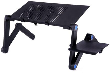 0.48M Draagbare Opvouwbare Notebook Tafel Met Een Fan Verstelbare Laptop Pc Folding Bureau Vented Stand Bed Tray
