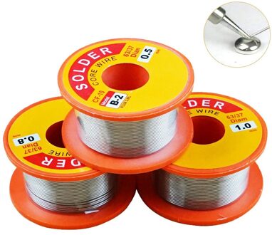0.5/0.8/1.0Mm Tin Tin Lead Wire Melt Rosin Core Soldeer Tin Solderen Wire roll