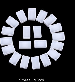 0.5/3.2Ml Kunstenaars Lege Aquarel Verf Pannen Blikken Doos Palet Schilderen Opslag Professionele Verf Case Art Palet Levert 20stk Style1