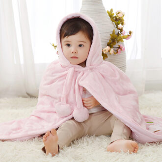 0-5 jaar Baby Mantel Zachte Herfst Winter Robe Mantel Warm Houden Thicken Jassen Kids Windbreakers Leuke Cartoon Kleding Roze