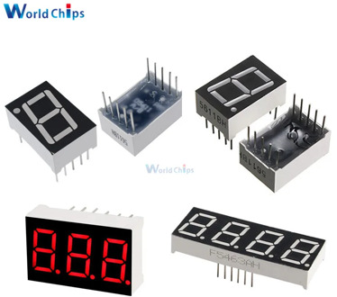 0.56inch LED display 7 Segment 1 Bit/2 Bit/3 Bit/4 Bit Digit Tube Red Common Cathode / Anode Digital 0.56 inch led 7segment