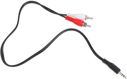 0.5M 3.5Mm Jack Naar 2 Rca Audio Kabels 3.5 Male Naar Rca Male Vergulde Coaxiale Aux Kabel voor Laptop Tv Dvd Versterker