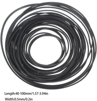 0.5Mm 60Pcs 40-100Mm Mix Cassette Tape Machine Vierkante Riem Universele